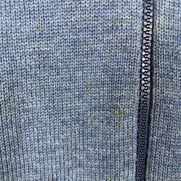 Ansett Pure Wool Zip Jacket Sweater men's SZ 20 Cardigan Sweater Australia Blue - Picture 5 of 16